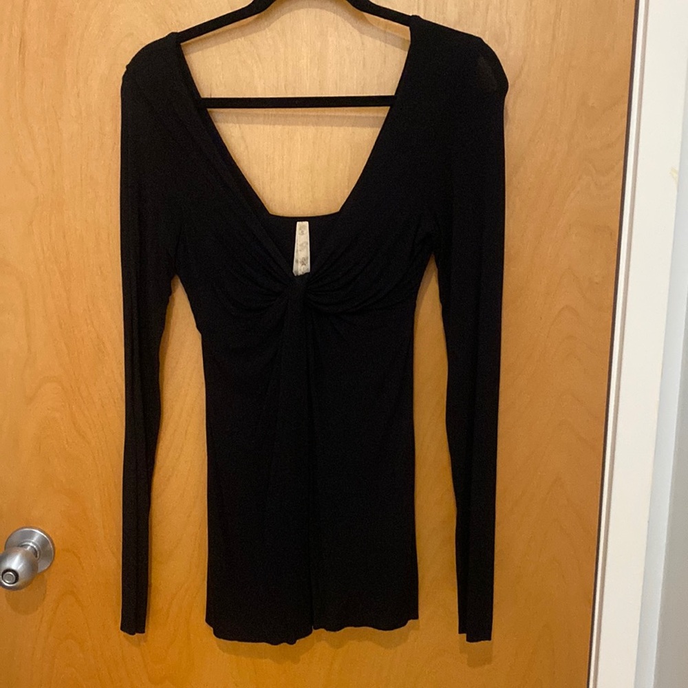 Black Bailey long sleeve top